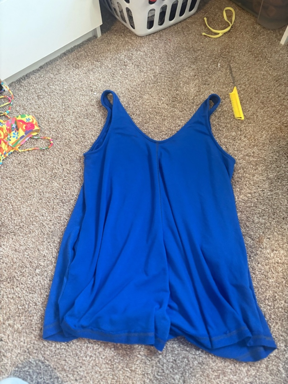 Ces Femme Royal Blue Sleeveless Swim Coverup